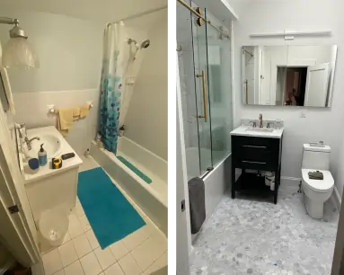 bathroom design-and remodeling in Conroe, TX before & after