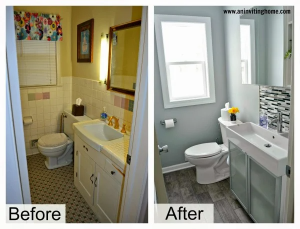 modern-small-bathroom design Conroe TX before after (Imperial Oaks)
