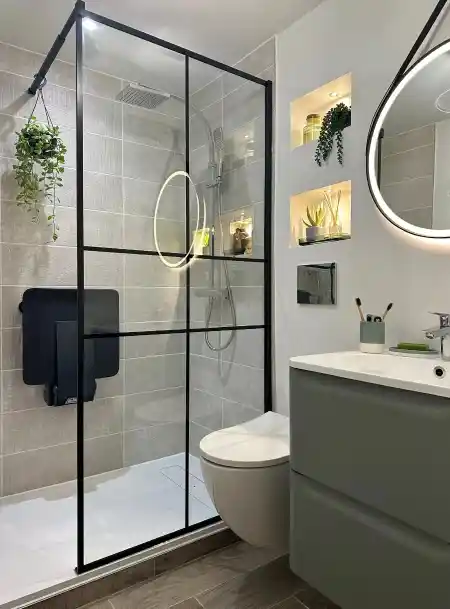 stylish small bathroom remodel Conroe TX