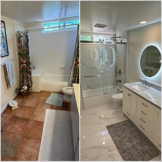 affordable small bathroom remodeling in Oak Ridge North, TX
