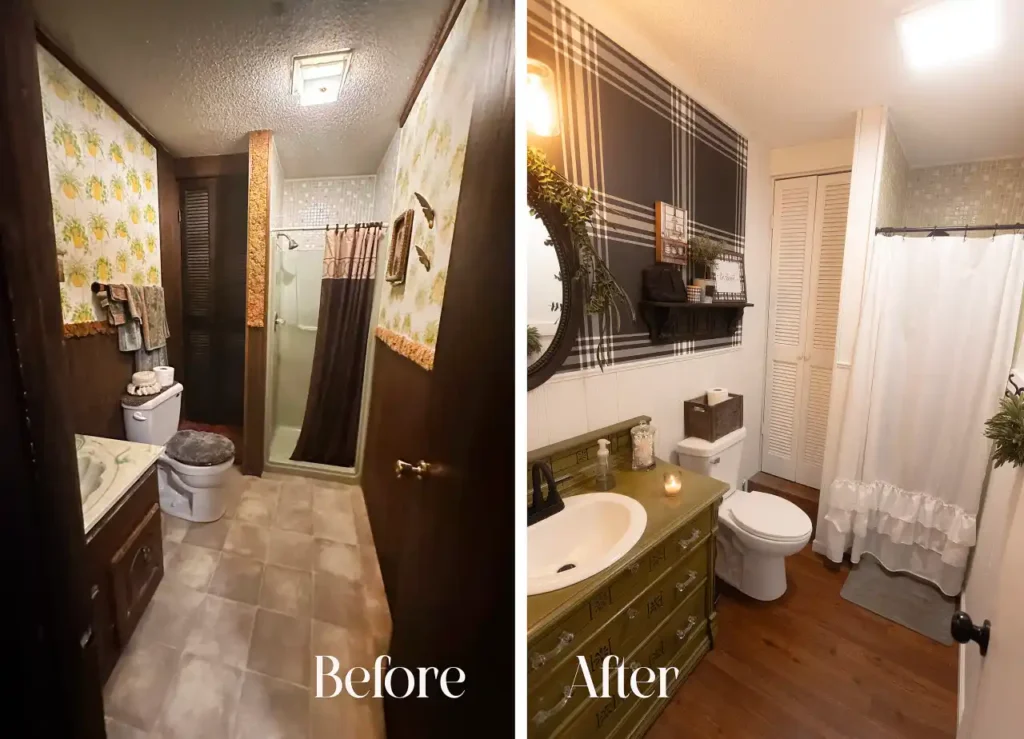 luxury bathroom remodeling in Magnolia, TX before & after results