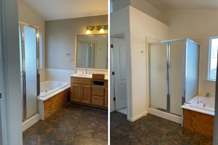 expert bathroom remodeling before & after results in Montgomery, TX
