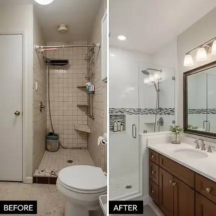 Bathroom Remodeling in Willis, TX 2 small bathroom remodeling before & after in Willis, TX