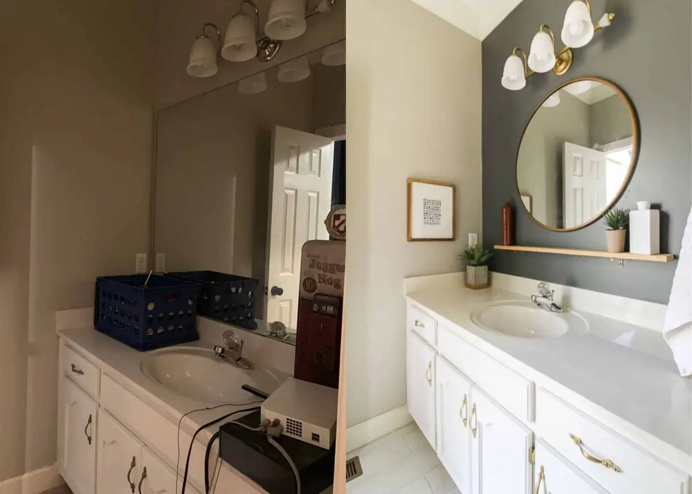 luxury bathroom vanity installation near Porter , TX